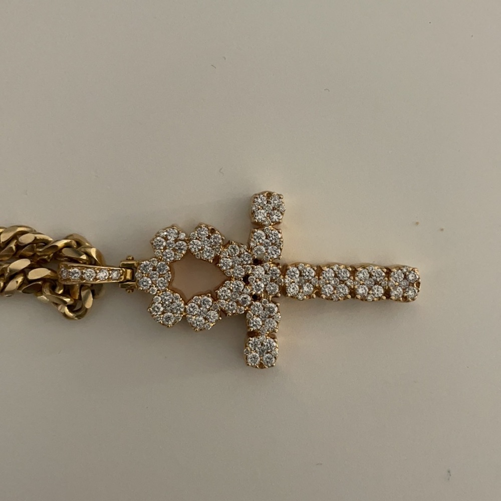 14k  ankh cross pendant 13gram